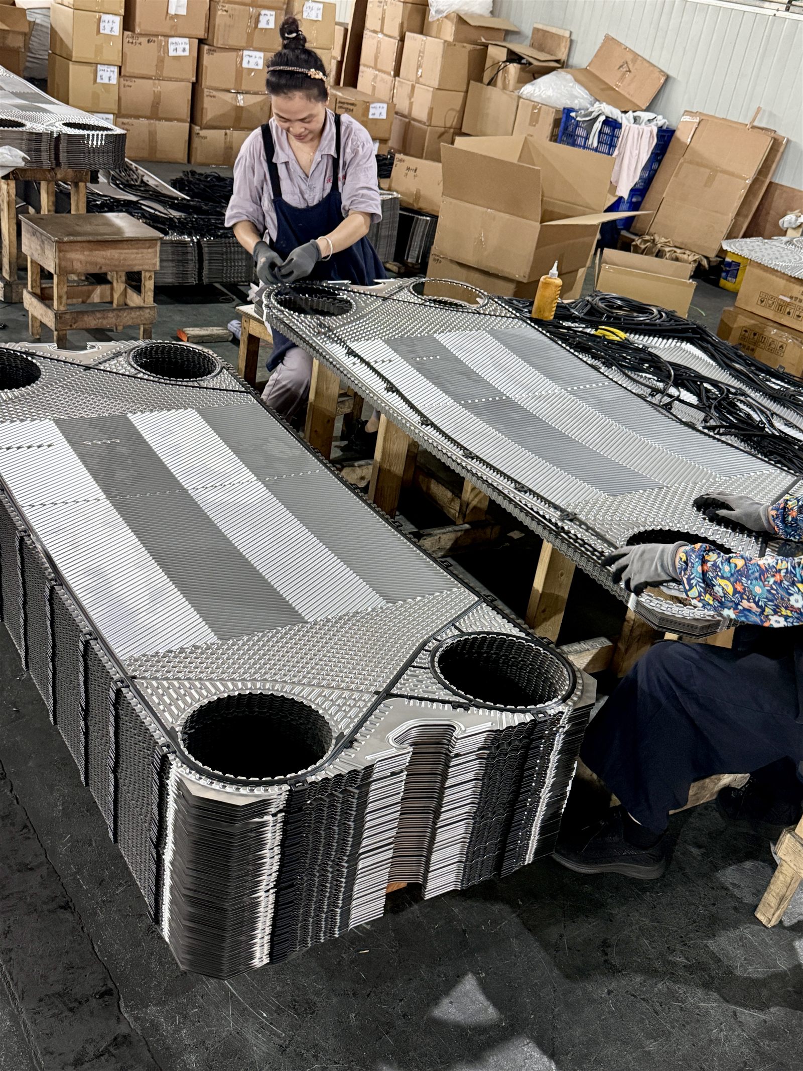 Plate and gasket assembly
